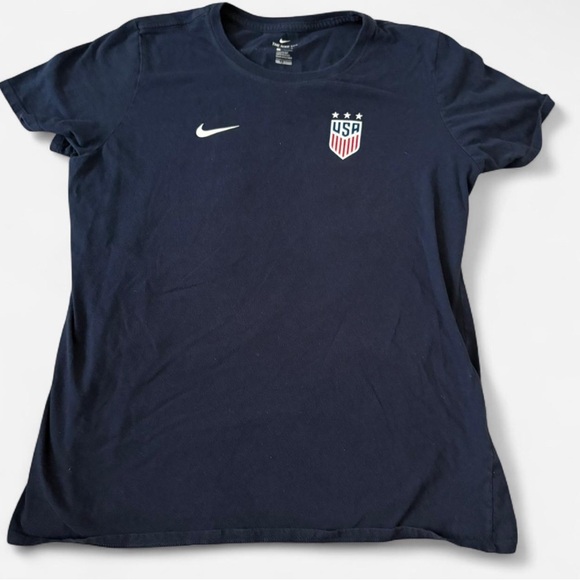Nike Women's Dark Blue USA Soccer Tee - Picture 1 of 3